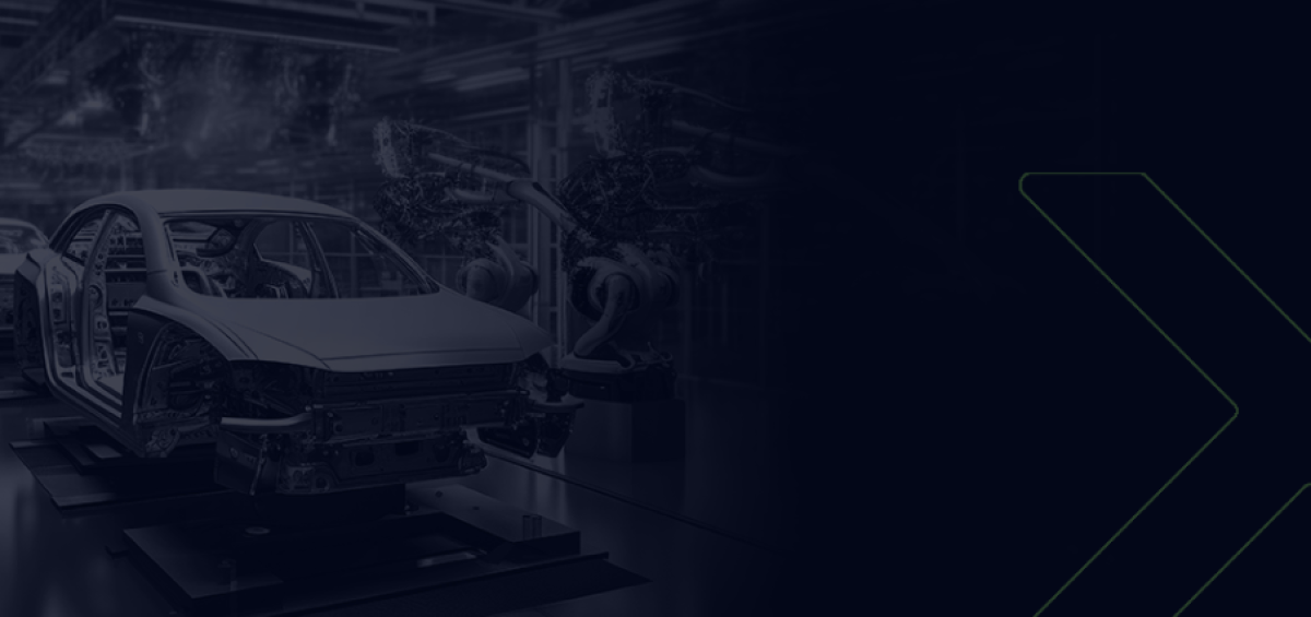 Linha de montagem automatizada na indústria automotiva, representando o desempenho acima do esperado no primeiro bimestre de 2024 no setor automobilístico brasileiro. Imagem do Grupo Becomex.